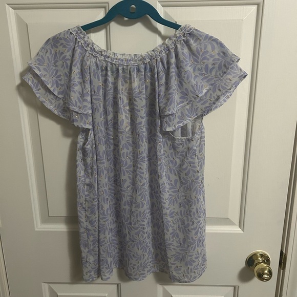 Lovestitch Anthropologie Corinth Flutter Sleeve Medium NWT - Picture 3 of 4